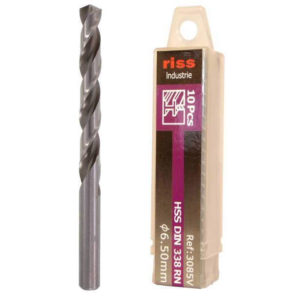 مته فلز ریس مدل 3085V000650 سایز 6.5 میلی متر بسته 10 عددی، Riss 3085V000650 Drill Bit Size 6.5mm Pack Of 10