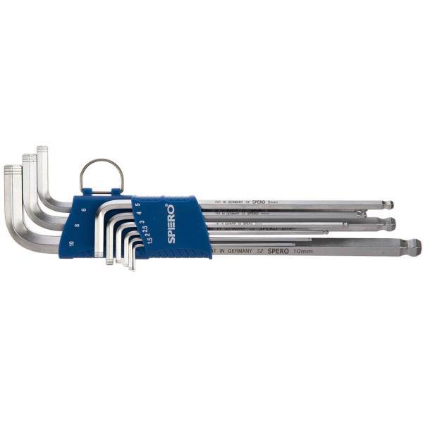 مجموعه 9 عددی آچار آلن سر گرد اسپرو مدل 2003709SB، Spero 2003-709SB Ball Head Hex Key Set 9PCS