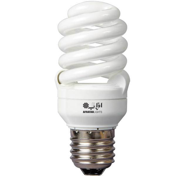 لامپ کم مصرف 15 وات افراتاب مدل 15FSP/E27، Afratab 15FSP/E27 15W Compact Fluorescent Lamp