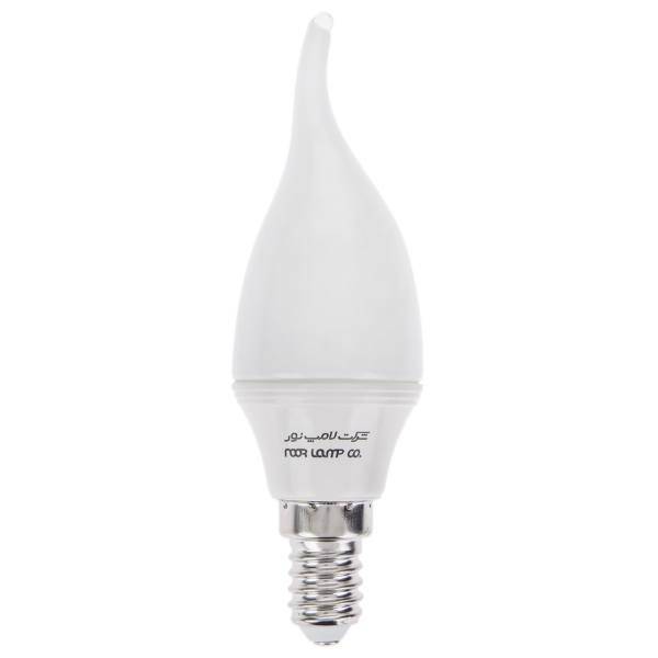 لامپ ال ای دی 3.5 وات اشکی مات نور پایه E14، Noor Lamp Frosted Tear 3.5W LED E14