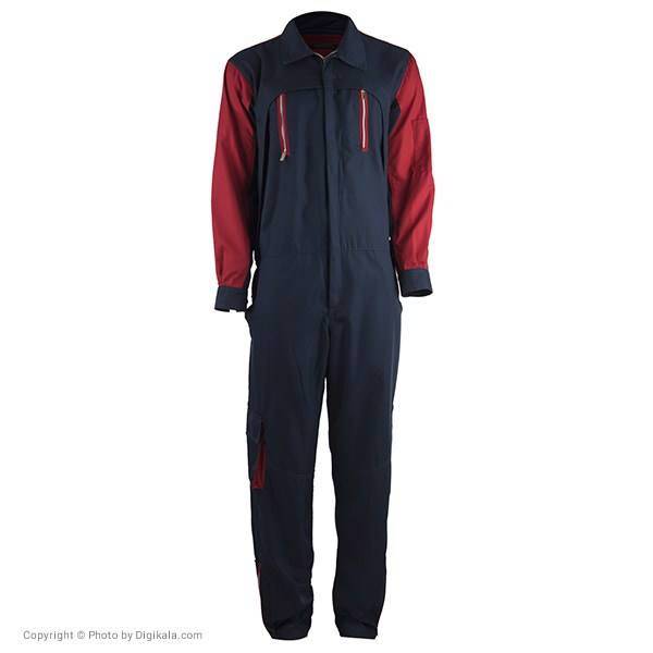 لباس یکسره خادم مدل سرمه‌ای قرمز، Khadem NavyBlue Red Overall Clothes