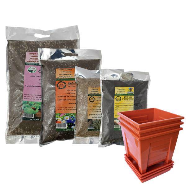 مجموعه خاک جان آفرین گلباران سبز، Golbaranesabz Jan Afarin Soil Fertilizer Pack