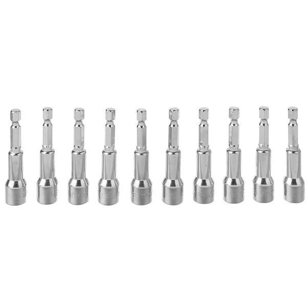 مجموعه 10 عددی سری بکس سیلور مدل GTH49A10، Silver GTH49A10 Hex Shank Socket Set Of 10 PCS