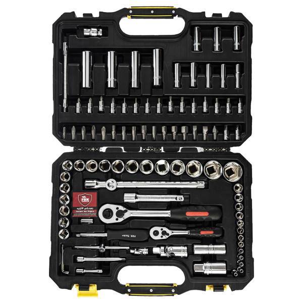 مجموعه 94 عددی سری بکس و پیچ گوشتی فاکس، Fox Ratchet Wrench And Screwdriver Set 94 PCS