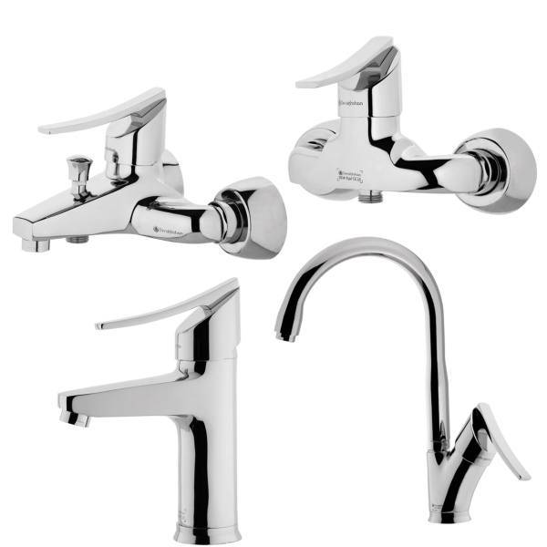 ست شیرآلات درخشان مدل لوکس، Derakhshan Lux Set Faucets