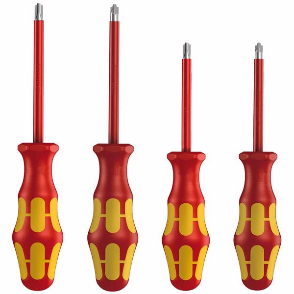 مجموعه 4 عددی پیچ گوشتی اچ تی اینسترومنتس مدل K02S، HT Instruments K02S Kit of 4 Insulated Screwdrivers