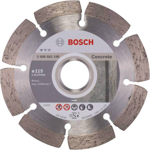 صفحه سنگ فرز بوش مدل پروفشینال بتن 115 میلی‌متر، Bosch Professional Concrete 115mm Grinding Disc