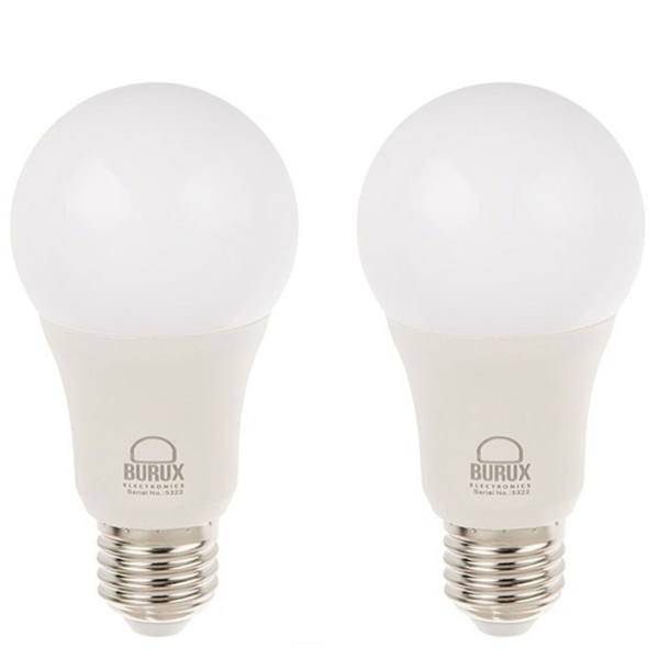 لامپ ال ای دی 12 وات بروکس مدل A60 پایه E27 بسته 2 عددی، Burux A60 12W LED Lamp E27 2PCS