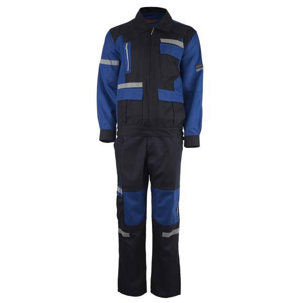 کاپشن و شلوار مهندسی خادم مدل آبی سرمه‌ای، Khadem Blue Shoulder NavyBlue Engineer Clothes