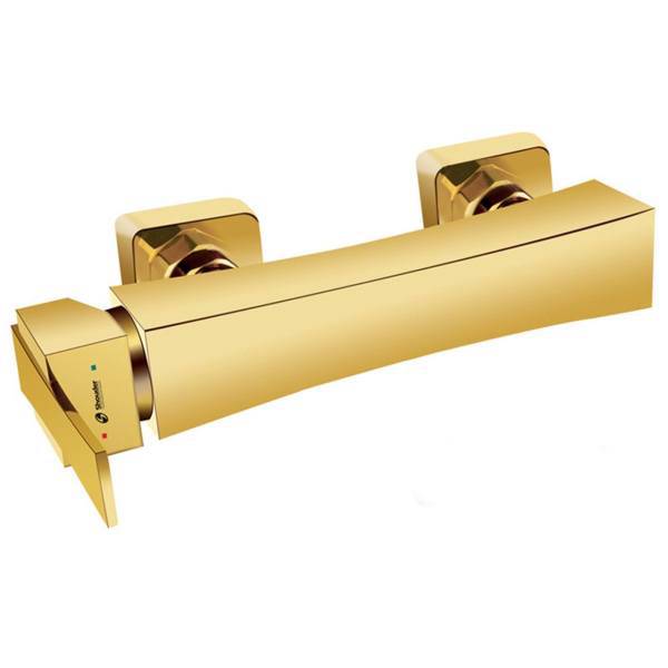 شیر توالت شودر مدل ایمپرو طلایی براق، Shouder Impro Toilet Faucets Metalic Gold