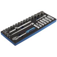 مجموعه 29 عددی آچار بکس اسپرو مدل 2042729E6-1 دوازده گوشه Spero 204-2-729E6-1 29Pcs Socket Wrench Set 12pt