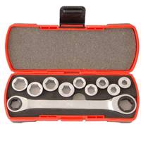 مجموعه 10 عددی سری بکس و دسته جغجغه سم مدل CP-12Z Sam CP-12Z Socket And Ratchet Wrench 10 Pieces Set