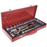 مجموعه 24 عددی آچار و سری بکس ساتاگود مدل G-10038 Satagood G-10038 Ratchet Wrench And Sockets Set 24PCS