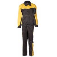 کاپشن و شلوار مهندسی ال ان کی مدل مشکی زرد - LNK Black Yellow Engineer Clothes