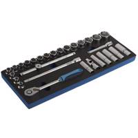 مجموعه 29 عددی آچار بکس اسپرو مدل 2041729E6-1 شش گوشه Spero 204-1-729E6-1 29Pcs Socket Wrench Set 6pt