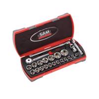 مجموعه 23 عددی آچار بکس و دسته جغجغه سم مدل 75-SH23Z - Sam 75-SH23Z Socket And Ratchet Wrench 23 Pieces Set