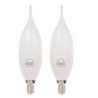 لامپ ال ای دی 6.5 وات بروکس مدل C30L پایه E14 بسته 2 عددی Burux C30L 6.5W LED Lamp E14 2 PCS