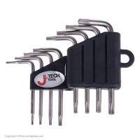 مجموعه 8 عددی آچار ستاره‌ای جی تک تول مدل HRC 53-57 Jetech Tool HRC 53-57 Star Wrench Set